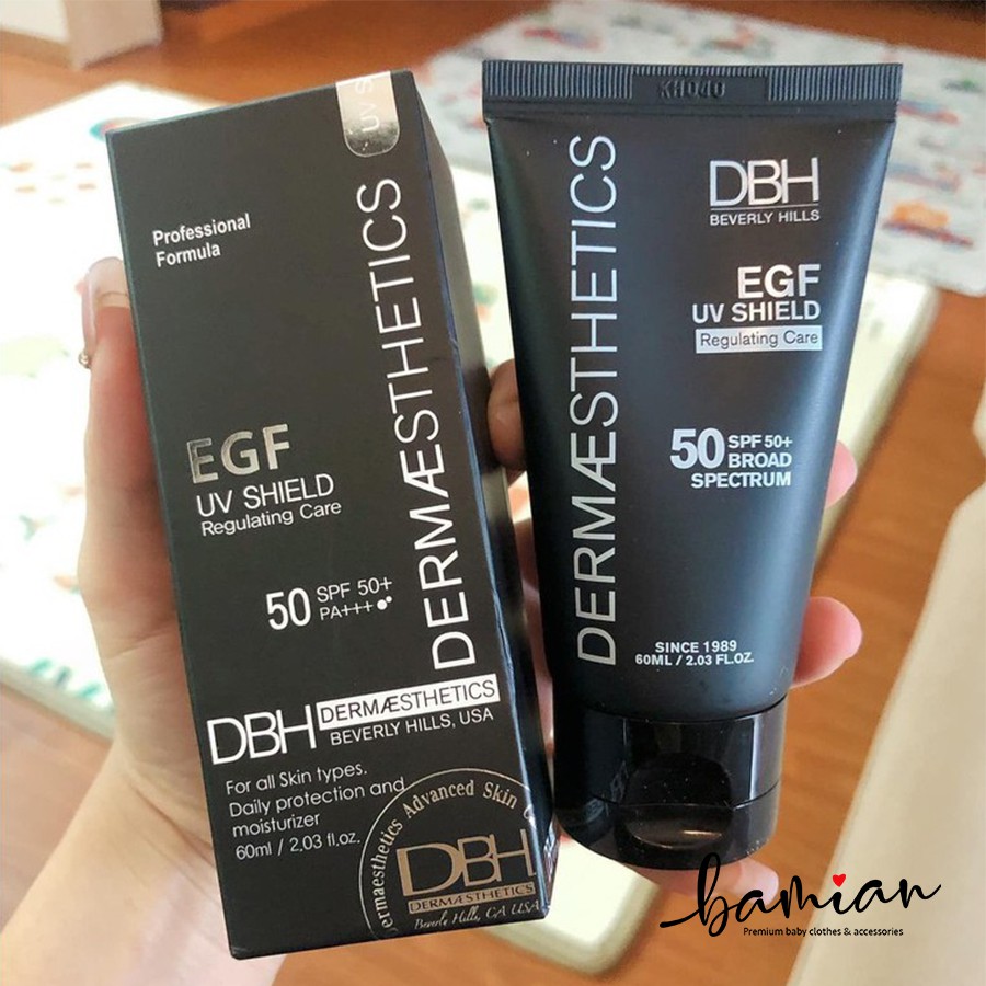 Kem chống nắng DBH DERMAESTHETICS SPF 50+/PA+++ EGF UV SHIELD 60ml