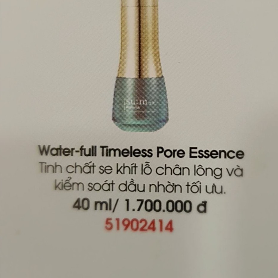 GÓI TINH CHẤT CẤP NƯỚC, SE KHÍT LỖ CHÂN LÔNG, GIẢM MỤN CHO DA DẦU SUM XANH WATER FULL | BigBuy360 - bigbuy360.vn