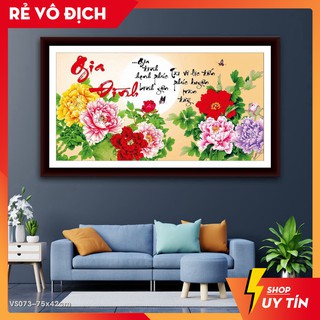 [⚡HOT SALE⚡] Tranh đính đá venus Gia Đình VS073 kích thước 75x42cm