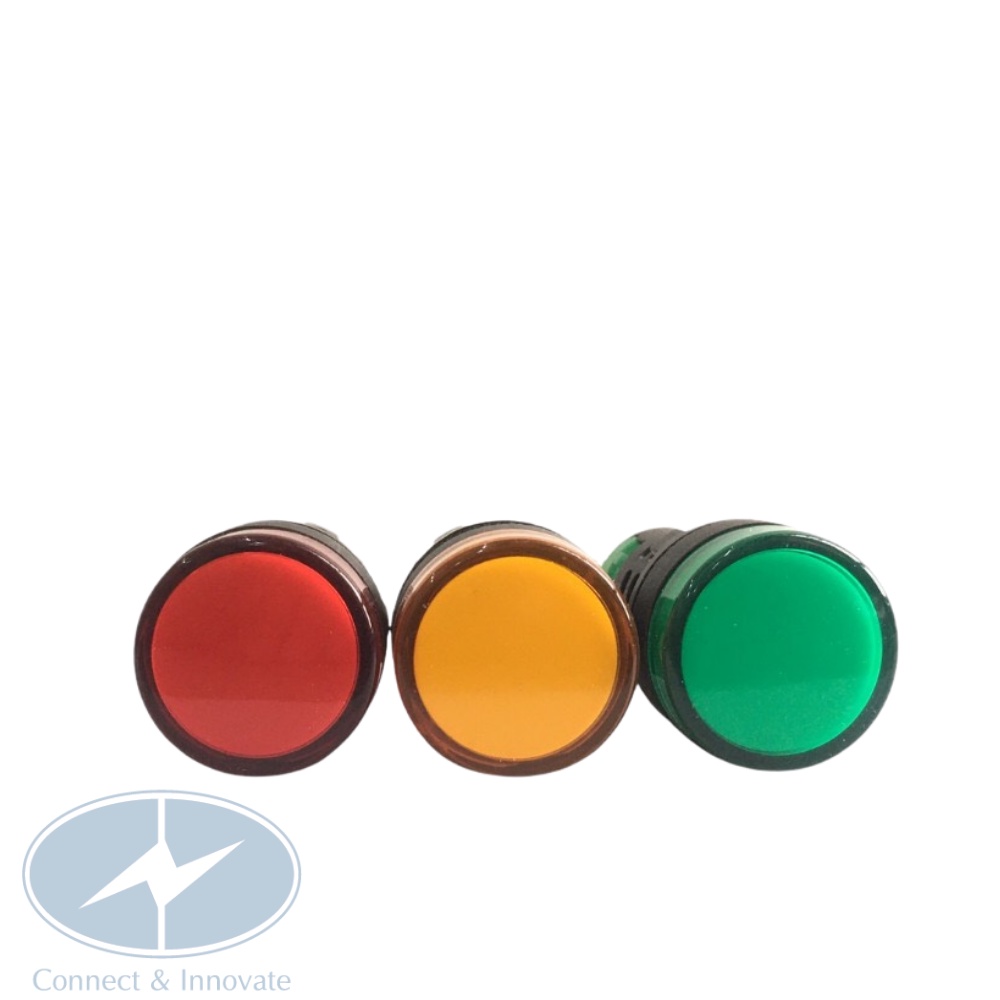 Đèn báo pha gắn tủ điện AD16-22DS  phi 22mm điện áp 220V/24V