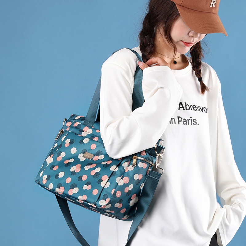 Beg Silang Perempuan Túi Xách Đeo Chéo Canvas Phong Cách Hàn Quốc Beg Besar Beg Tangan Wanita Murah Cantik Cho Nữ