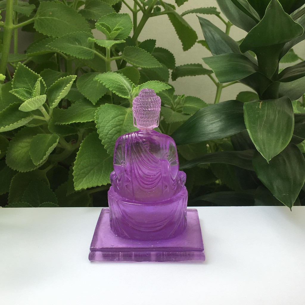 Phật A Di Đà màu tím cao 12 cm mgang bình an cho mọi người giá chỉ 79k