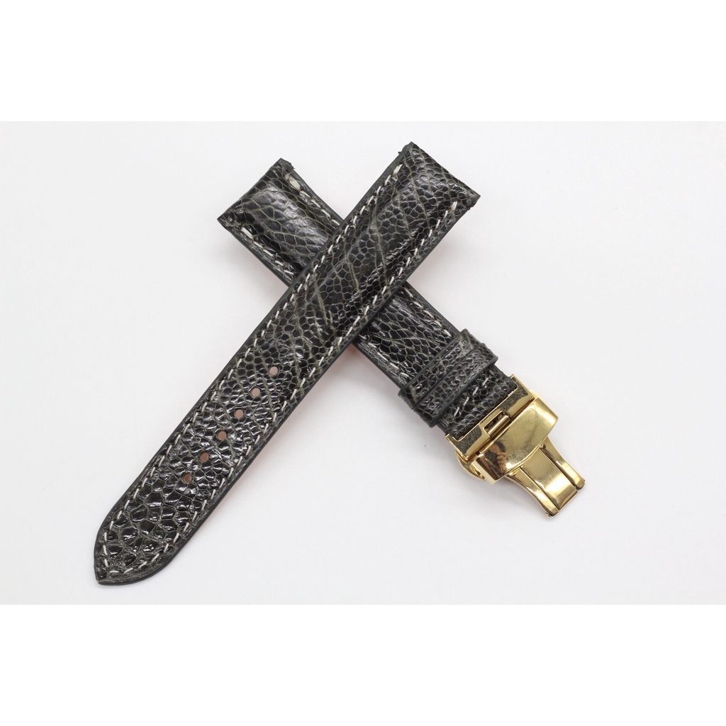 Dây Đồng Hồ, Dây Đồng Hồ Da Đà Điểu Thật Cao Cấp +Khóa Gập +Chốt thông minh .BẢO HÀNH 6 THÁNG