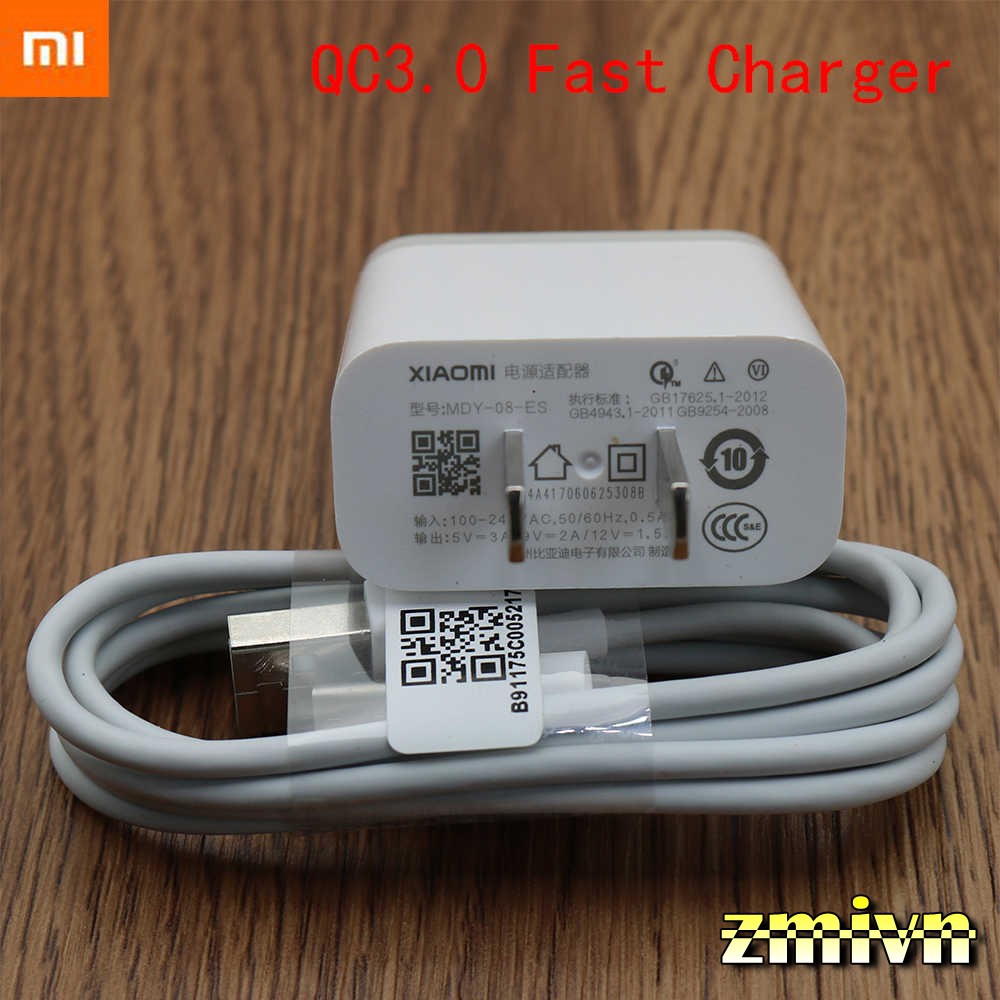 Củ Sạc Nhanh Xiaomi Quick Charge 3.0 - 5V/3A MDY-08-ES