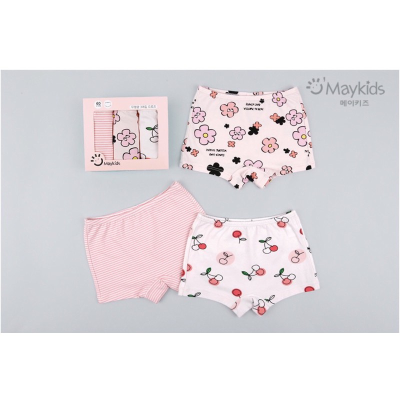 Set 3 quần chip đùi Maykids -  KHÔNG ĐỔI SIZE