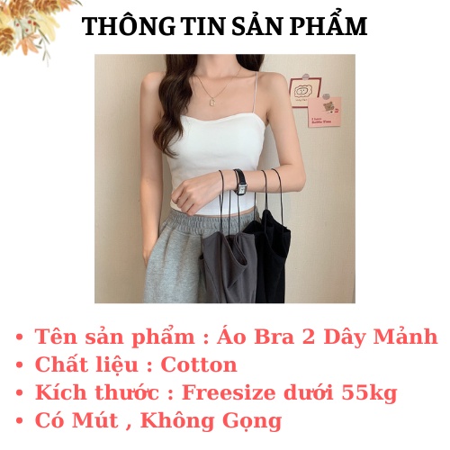Áo Bra 2 Dây Chất Cotton FREESHIPBra Tập Gym - Áo Ngực Không Gọng Mềm Mại Quyến Rũ Cho Nữ AMY BRA -259