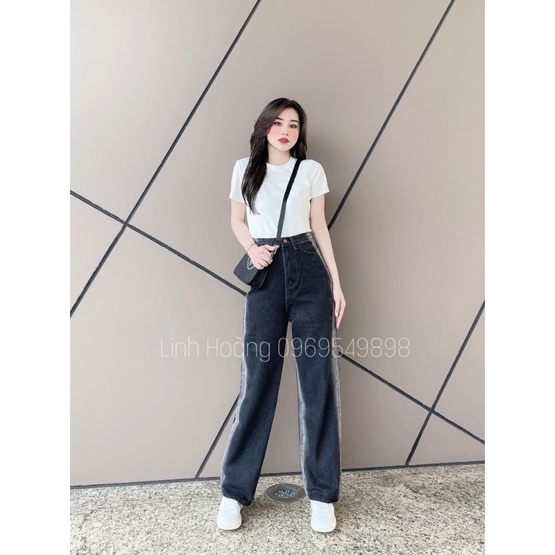 QUẦN JEAN SỌC SÁNG CẠP CAO khách note size