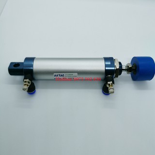 xi lanh khí nén 2 chiều 32*75 + van tiết lưu + núm cai su