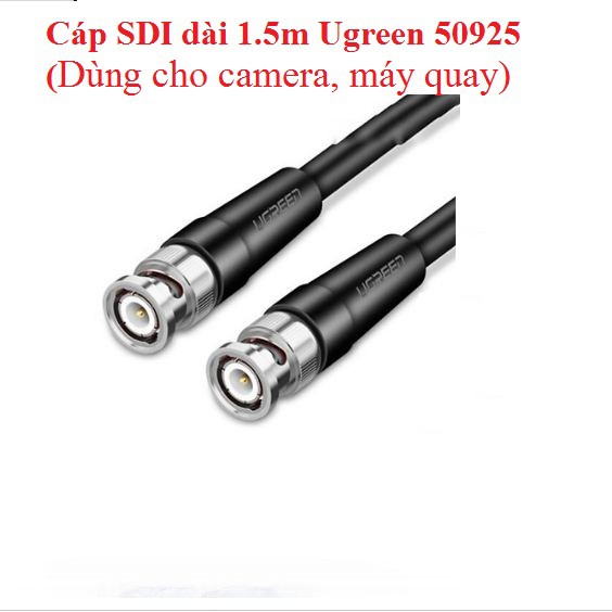 Cáp SDI dài 1.5m Ugreen 50925 (Dùng cho camera, máy quay)