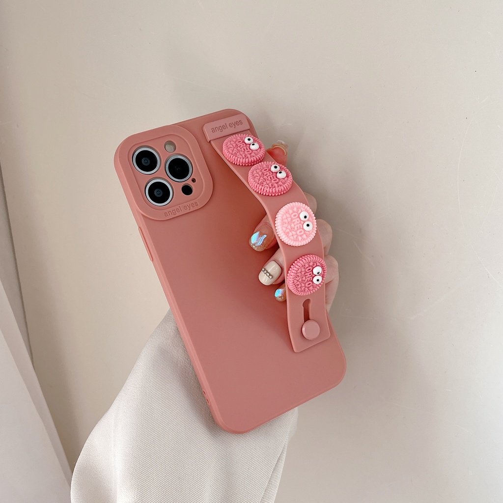 Ốp Lưng HọA TiếT HoạT HìNh Có Dây Đeo Cổ Tay Cho iPhone 14 / 13 / 12PRO MAX / 11 / 13PRO MAX