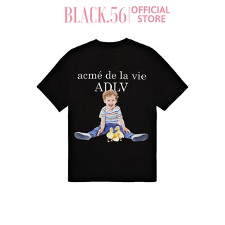 Áo thun unisex ADLV-BABYFACE DUCK , áo thun oversize form rộng tay lỡ cá tính nam nữ , BLACK56 M165