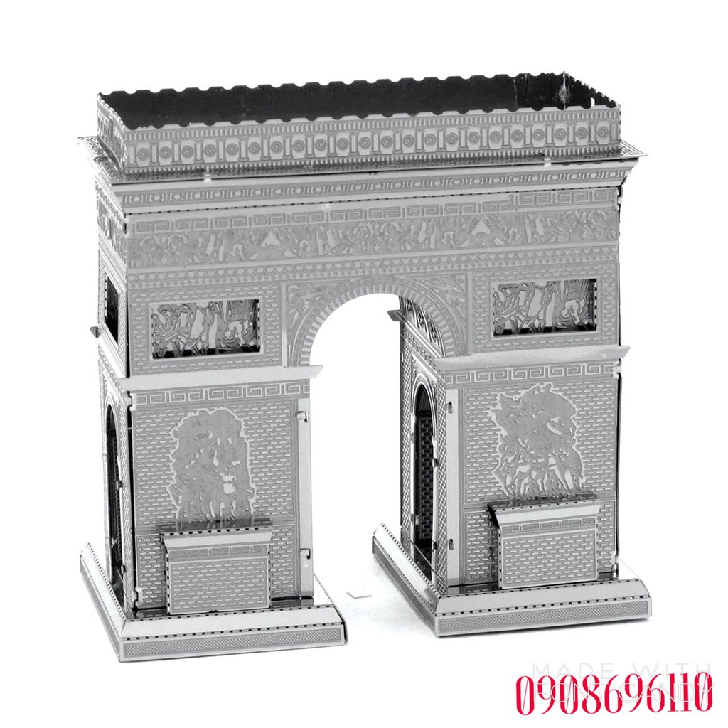 MÔ HÌNH 3D KIM LOẠI đồ chơi lắp ráp Cồng pháp Arc de Triomphe, đồ chơi xếp hình