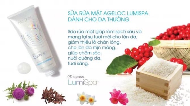 Sữa Rửa Mặt Lumi Spa da sáng mịn
