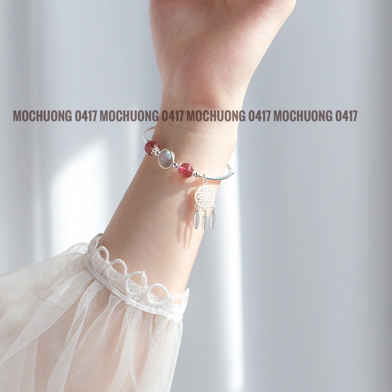 Vòng tay TA dâu mix dreamcatcher - MH727