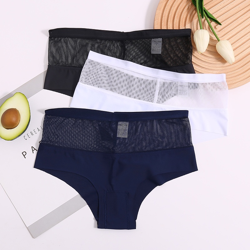 Bộ 3 quần lót CUTEBYTE không đường may dễ thương thời trang cho nữ size M-XL