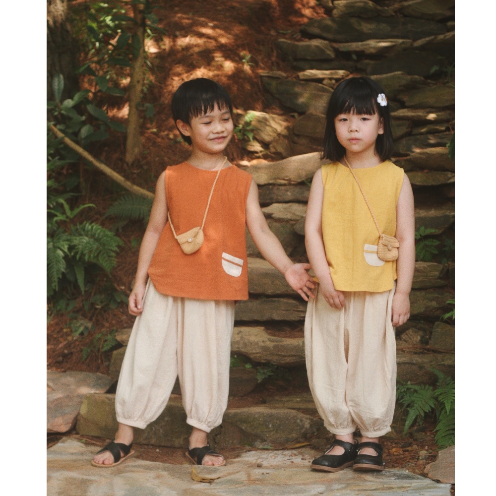 Áo ba lỗ cara cho bé trai, áo ba lỗ bé gái (nhiều màu) | Moon Ha Kids