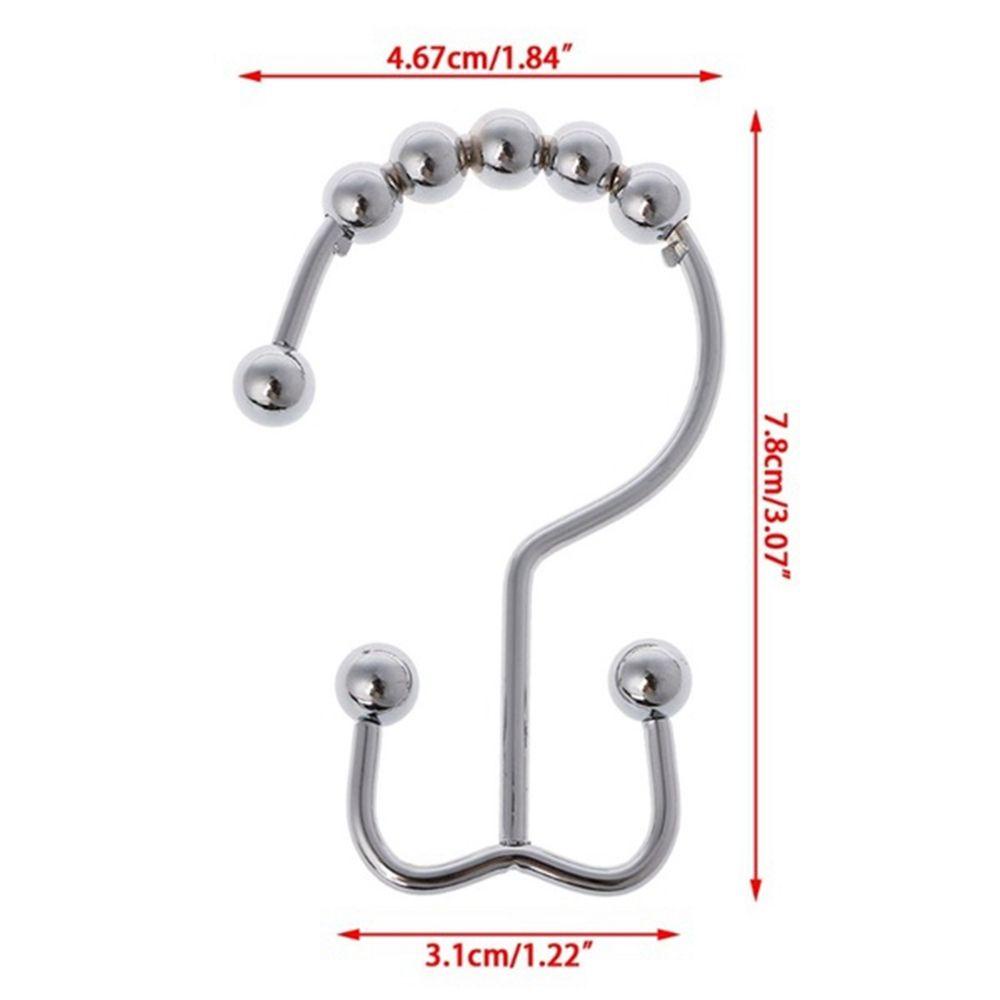 Set 12 Móc Treo Rèm Cửa Chống Gỉ Sét Tiện Dụng Chất Lượng Cao