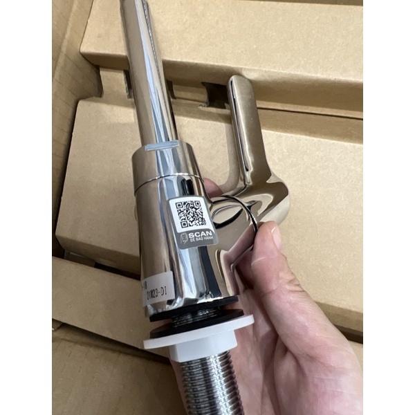 Vòi rửa chén bát Lò xo INAX SFV - 18 Lạnh, vòi bếp dây mềm 1 đường nước, Cam kết chính hãng