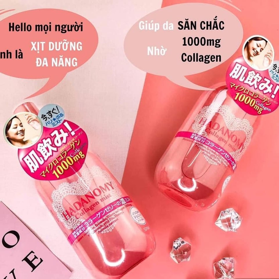 Xịt khoáng hadanomy collagen mist Nhật Bản  công dụng dưỡng ẩm, chống lão hóa, cân bằng & tái tạo da mặt. | BigBuy360 - bigbuy360.vn