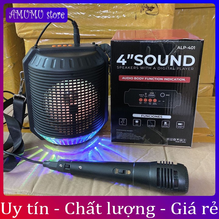 Loa Hát Karaoke Mini Âm Thanh To hát âm lớn, hát karaoke hay Tặng Kèm  Mic Hát [Bảo hành 1 đổi 1]