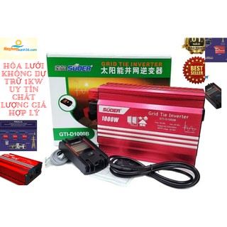 Hòa lưới không dự trữ SUOER GTI-D1000B có đồng hồ 1kw
