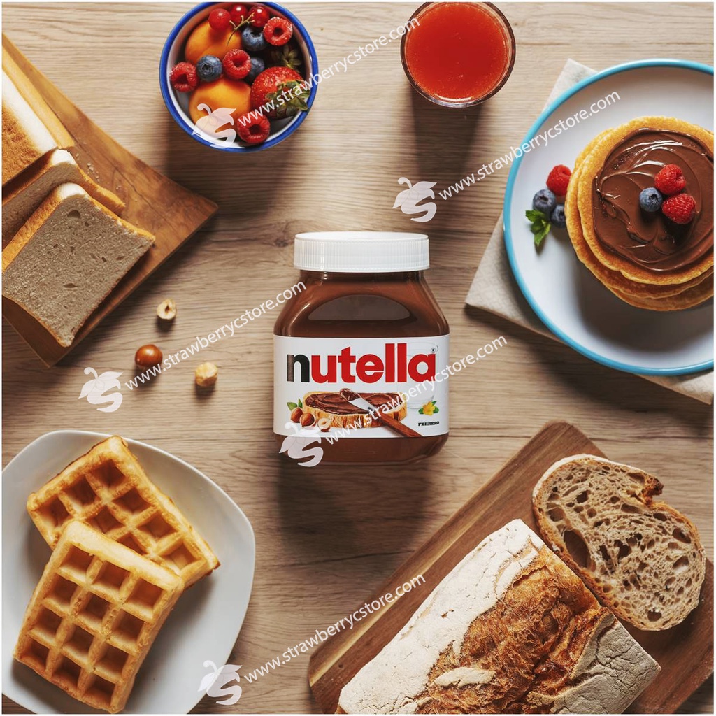 Bơ Hạt Phỉ & Cacao Nutella Chocolate Hazelnut Spread, Hũ Thủy Tinh 350g