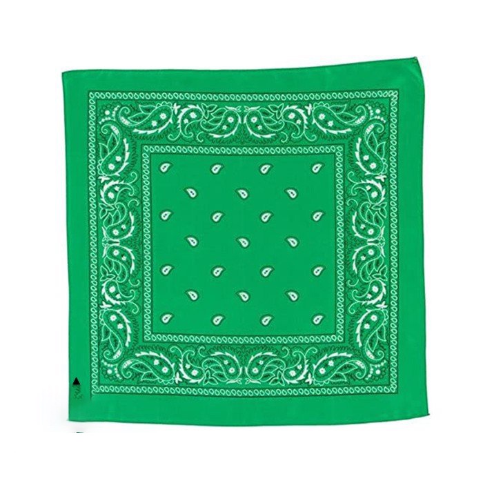 Khăn bandana hiphop turban nam nữ màu xanh lá iLita