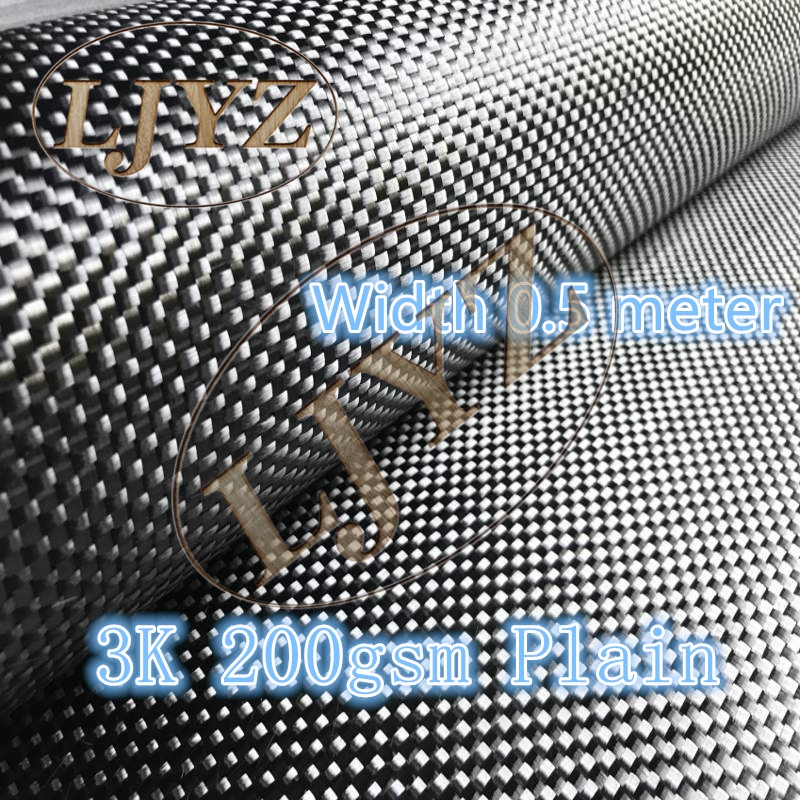 Tấm Vải Sợi carbon 100% Sợi carbon Kích Thước 3K 200gsm 20inch/50cm