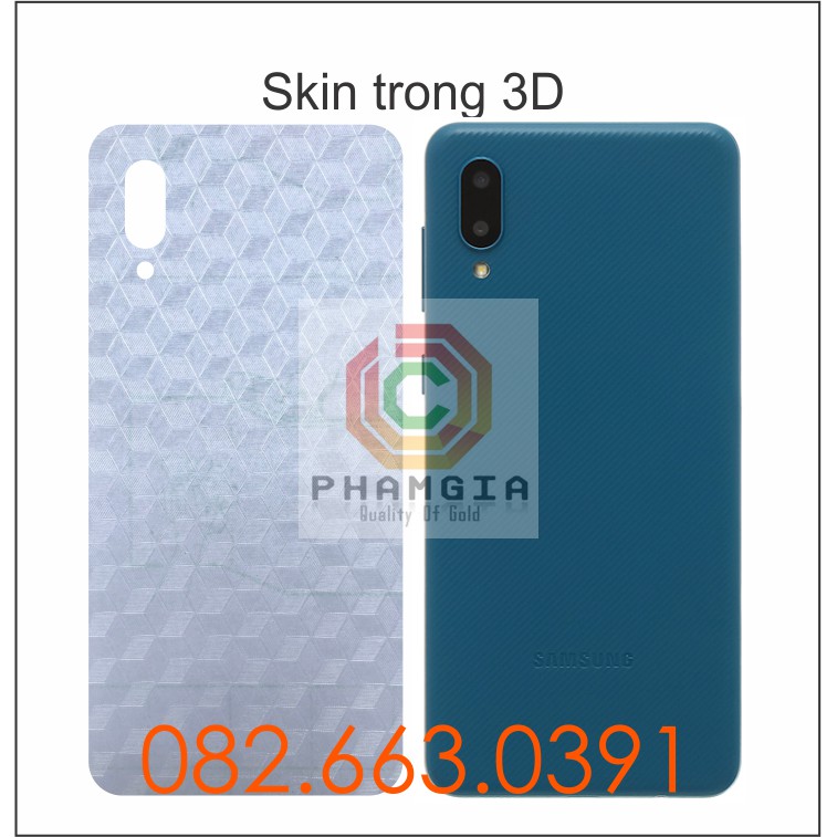 Miếng dán mặt lưng skin carbon Samsung A02