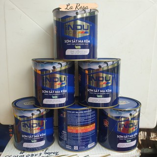 [BẢO HÀNH KHÔNG BONG TRÓC] Sơn sắt mạ kẽm Indu hộp 750Ml dùng để sơn trên kẽm, inox