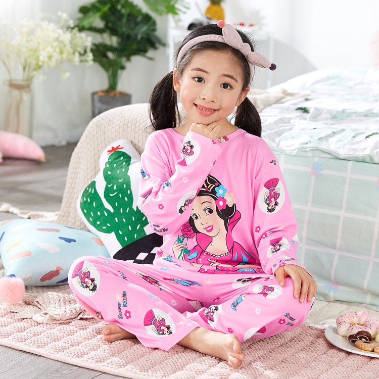 Bộ pijama cotton dài tay cho bé gái