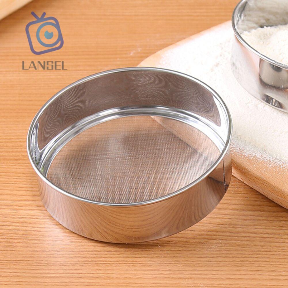 Dụng cụ rây bột làm bánh bằng chất liệu inox dày dặn tiện dụng