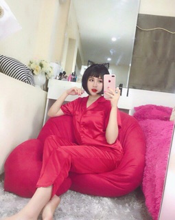 Set lụa cộc tay