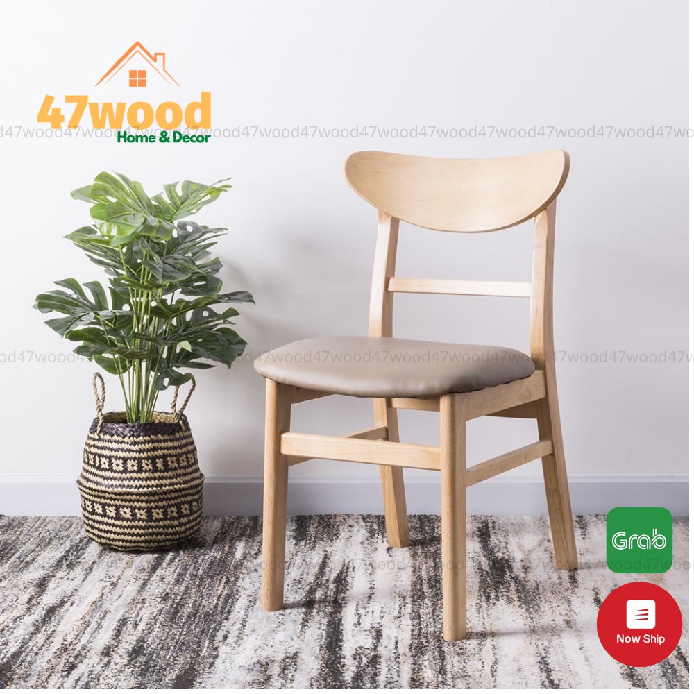 Ghế làm việc mặt nệm 47wood - Ghế để bàn ăn giá rẻ