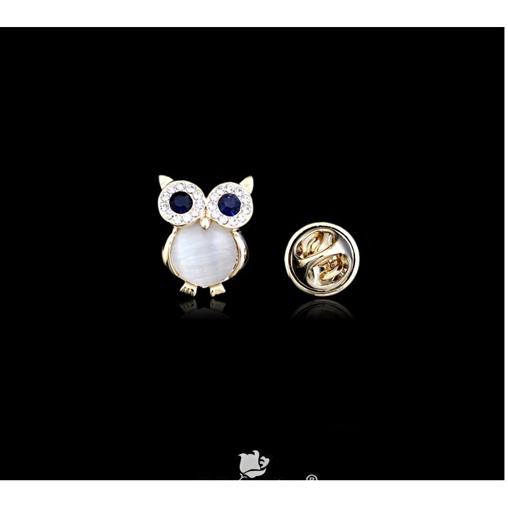 Pin Cài Áo HimHip Cú Mèo 01 Ghim Cổ Áo Cài Tránh Hở Ngực Quà Tặng Cài Áo