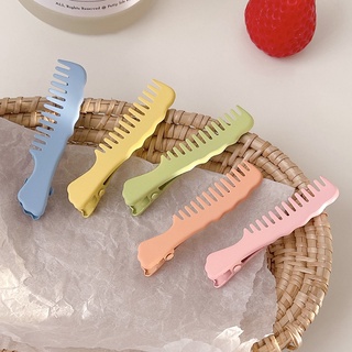 Kẹp tóc mái kiểu dáng chiếc lược, màu sắc pastel nhẹ nhàng dành cho nữ PK1236