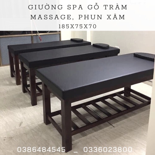 Giường chân gỗ to chuyên dùng cho spa thẩm mỹ viện massage giường chân gỗ chắc chắn