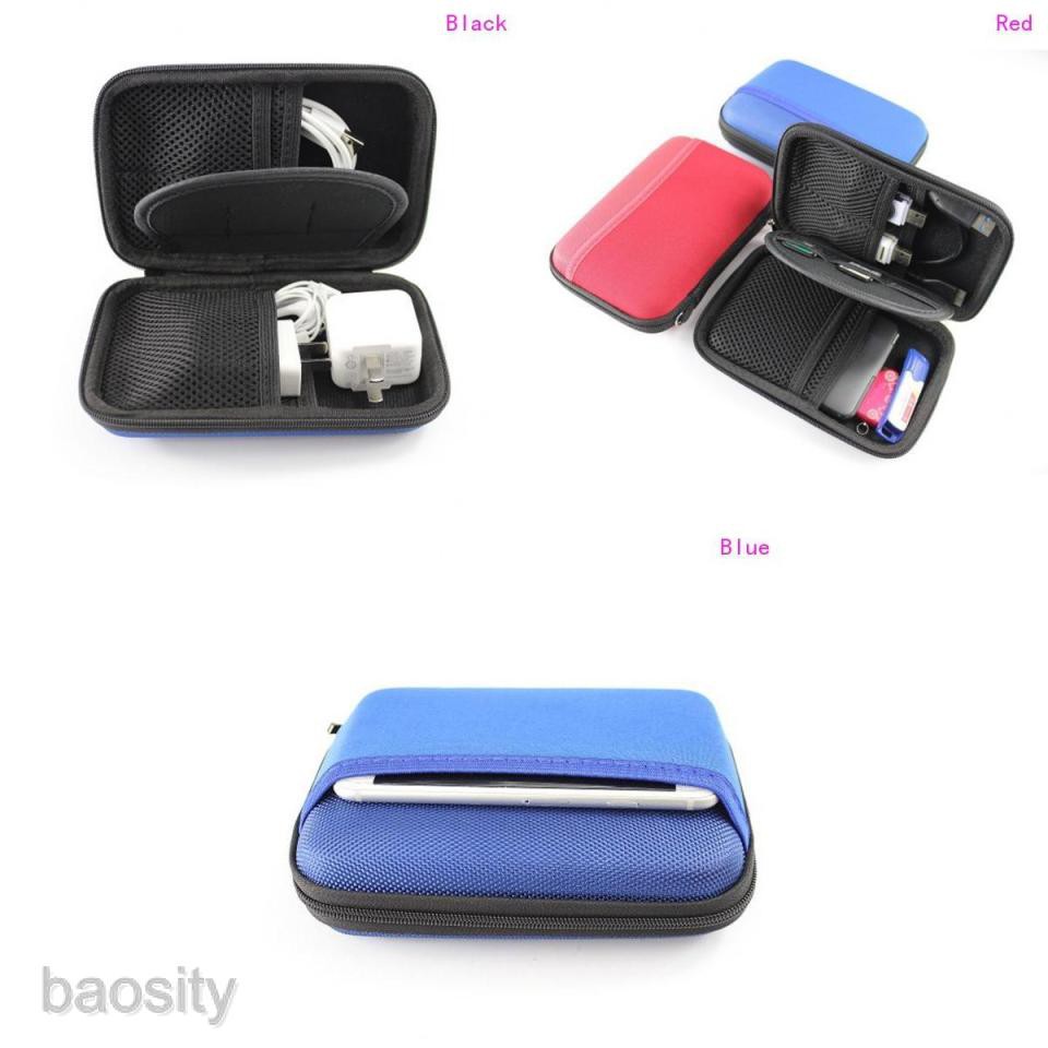 [BAOSITY] Slim External Drive Travel EVA Hard Protective Case Carrying Pouch Cover Bag