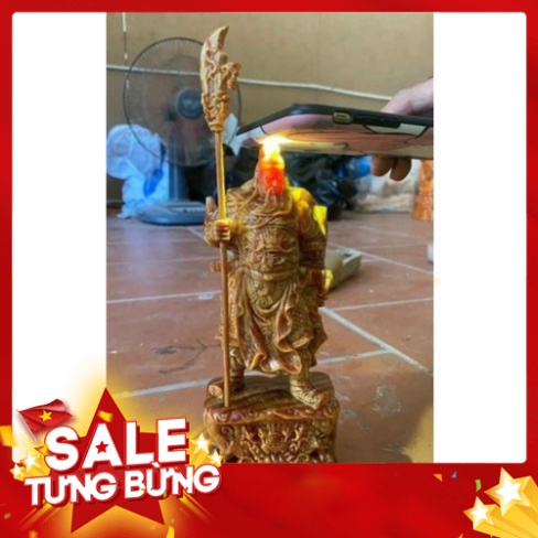 Tượng quan công Quan vân trường gỗ huyết luong
