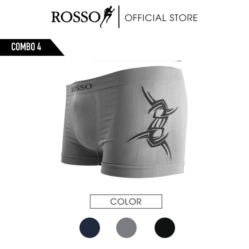 Combo 4 quần Tattoo Seamless Boxer Rs0001 - màu ngẫu nhiên