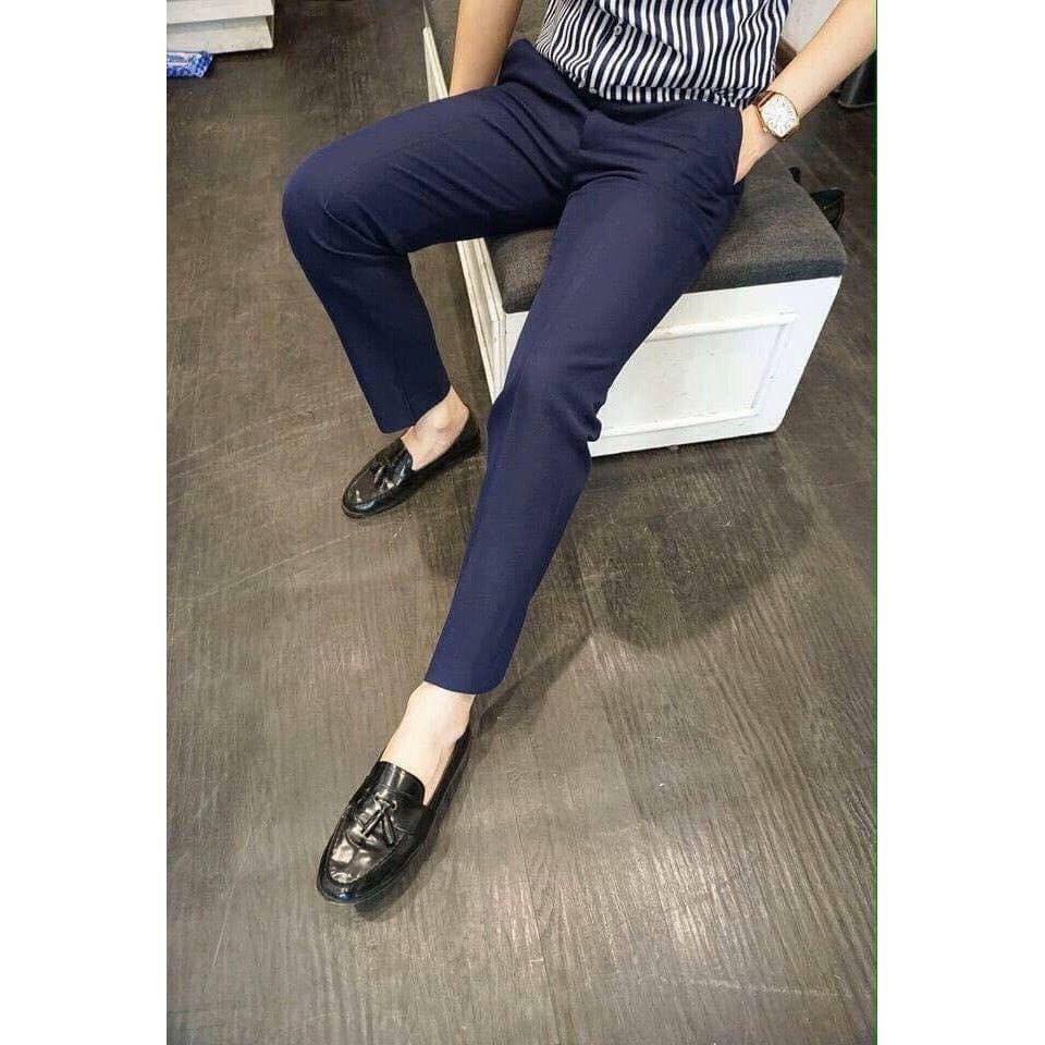 Quần Tây Âu Nam Công Sở Cao Cấp Màu Xanh Đen | BigBuy360 - bigbuy360.vn