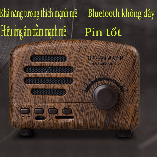 Loa Bluetooth Mini Bt01 Phong Cách Cổ Điển Loa bluetooth di động