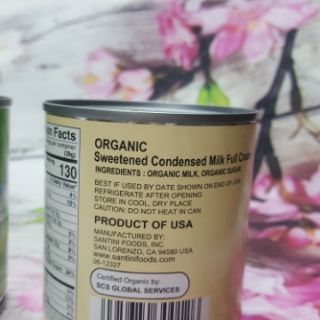 SỮA ĐẶC CÓ ĐƯỜNG HỮU CƠ