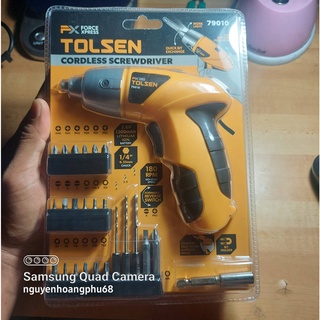 bộ máy bắn vít không dây tolsen