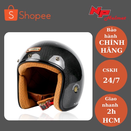 Bulldog Heli Carbon - Nón Bảo Hiểm 3/4