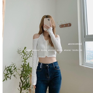 Croptop buộc nơ cổ