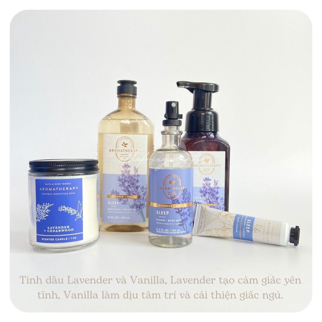 ĐỦ MÙI - TẮM AROMATHERAPHY Bath and Body Works US ONLY