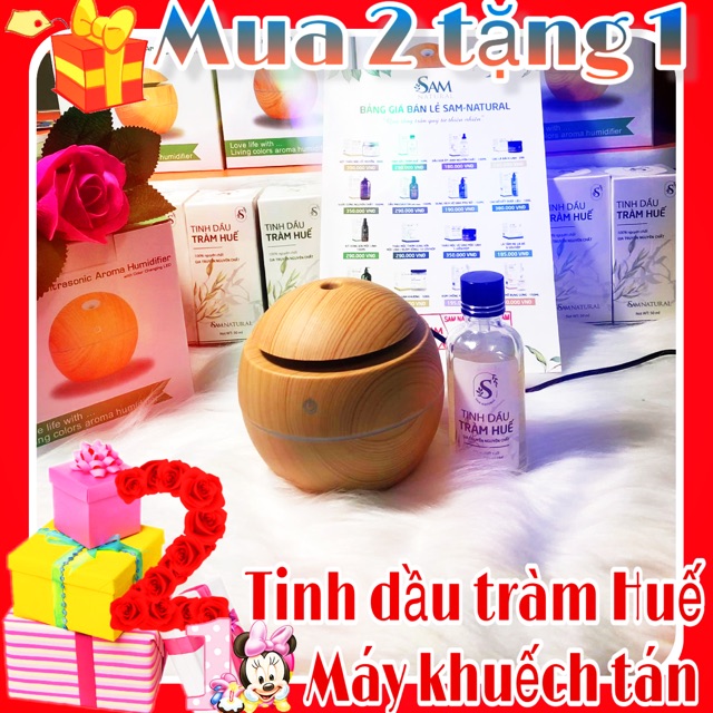 2 TINH DẦU TRÀM HUẾ TẶNG 1 MÁY KHUẾCH TÁN HƯƠNG THƠM CHO PHÒNG