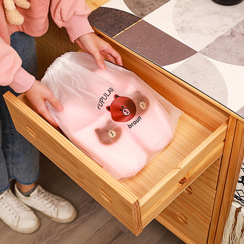 Túi Dây Rút Trong Suốt Đựng Đồ Trang Điểm Hình Ngựa Một Sừng 3D
