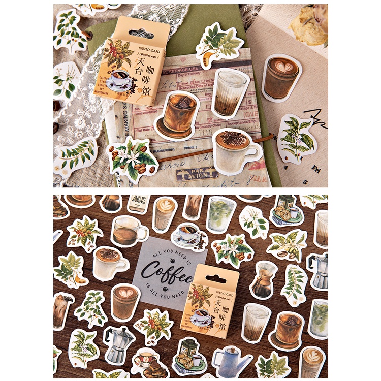 Set 46 Miếng Dán Trang Trí Hình Phong Thư Ngộ Nghĩnh